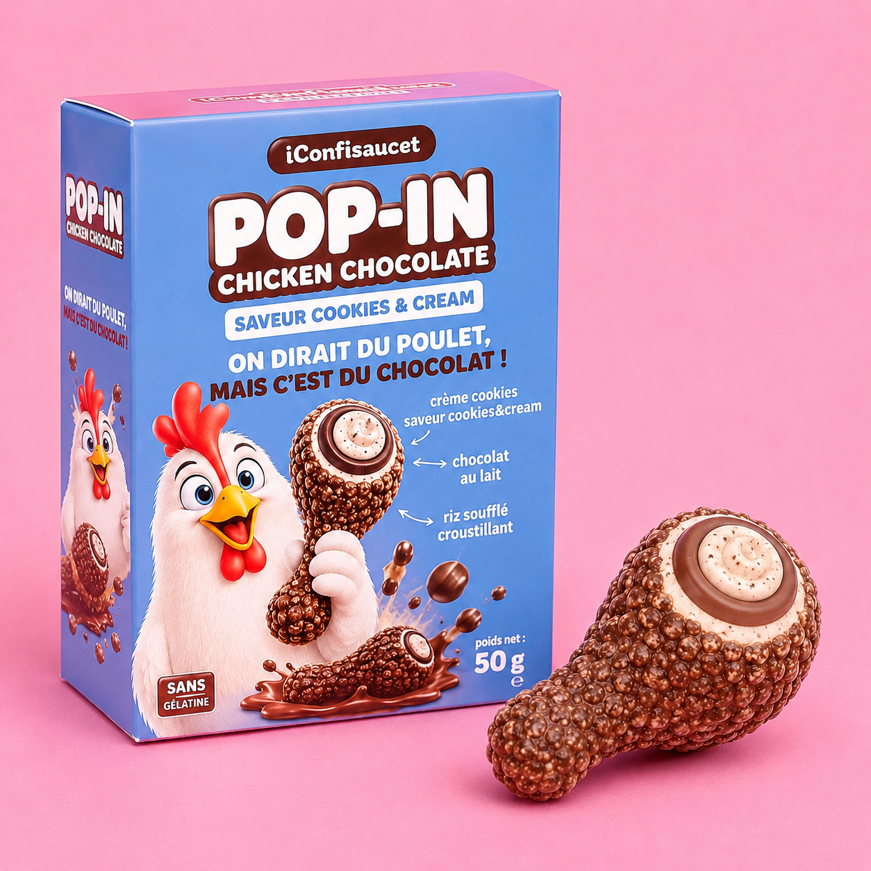 Pop in - Chicken cookies & cream