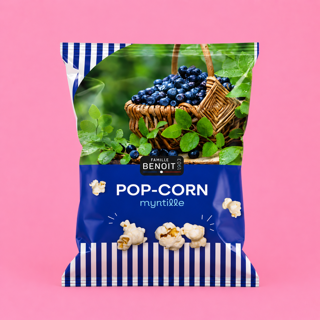 Pop corn - Myrtille